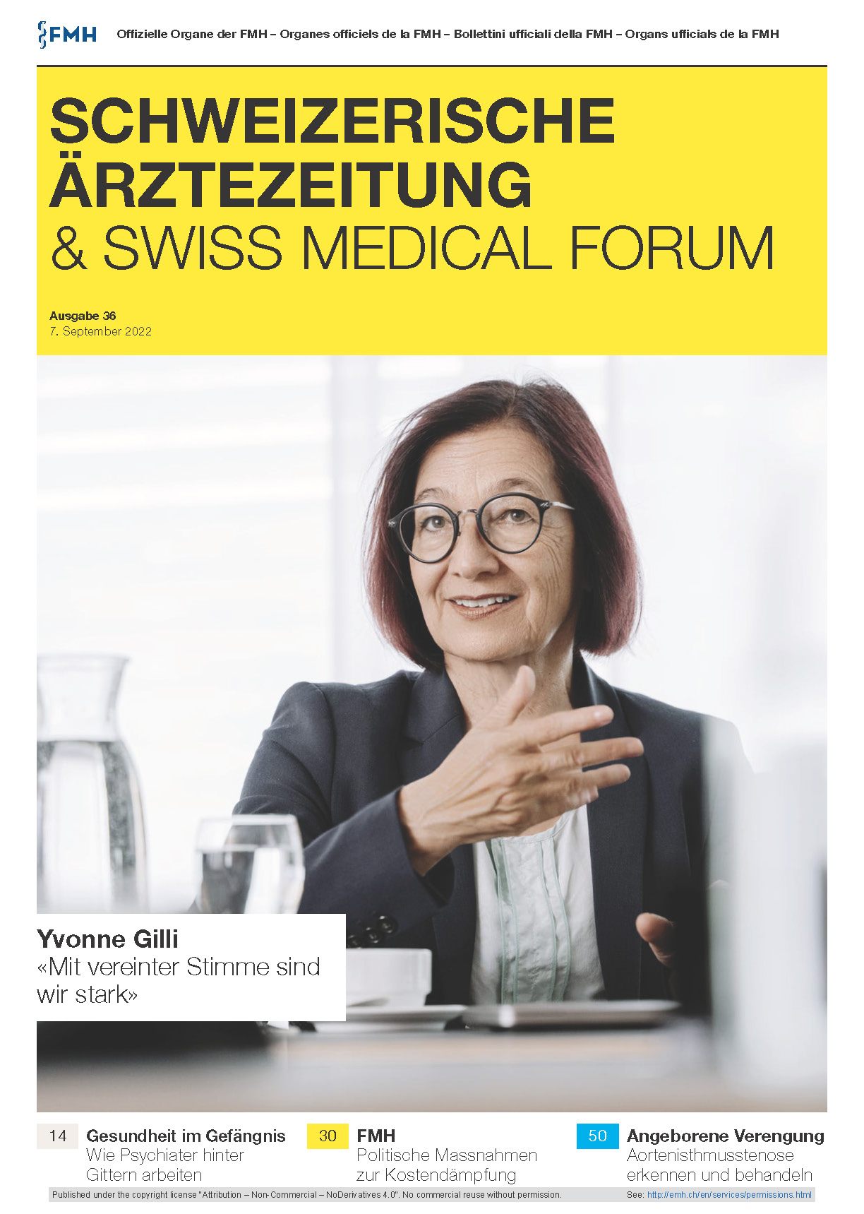 Cover Swiss Medical Forum, (c) EMH, Schweiz